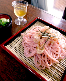 うどん工房　砥用　梅ざるうどん