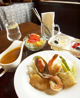 一柳珈琲　シーフードカレー