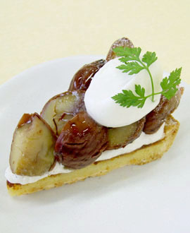 オ・ボン・マルシェ　栗の渋皮煮タルト