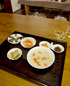 茶坊　玉蘭　お粥セット