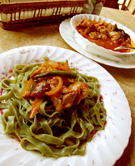 レストラン　プチトマト　天草大王パスタ