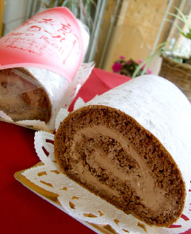 カトレヤ洋菓子店　塩ショコラ　金太郎ロール