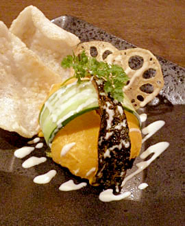 酒菜亭　うまかっさい(美味喝采)　かぼちゃとクリームチーズのパテ